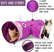 "Enchanting Mewniverse Multi-Pet Tunnel: the Ultimate Boredom Buster for Dogs, Cats, and Small Animals!"