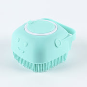 "Ultimate Pet Spa Experience: Luxurious Silicone Massage Brush for Dogs and Cats - Promotes Healthy Skin and Coat during Bath Time"