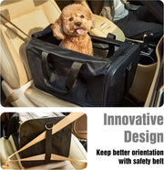 "Ultimate Pet Travel Companion: Stylish and Convenient Soft-Sided Carrier for Cats, Dogs, and More! Airline Approved, Collapsible, and Travel-Friendly - Keep Your Beloved Pet Safe and Comfortable On-The-Go!"