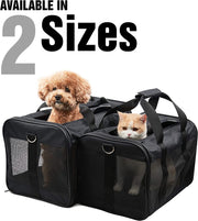 "Ultimate Pet Travel Companion: Stylish and Convenient Soft-Sided Carrier for Cats, Dogs, and More! Airline Approved, Collapsible, and Travel-Friendly - Keep Your Beloved Pet Safe and Comfortable On-The-Go!"