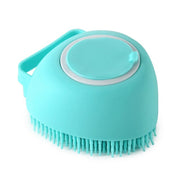 "Ultimate Pet Spa Experience: Luxurious Silicone Massage Brush for Dogs and Cats - Promotes Healthy Skin and Coat during Bath Time"