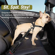 "Keep Your Furry Friend Safe on the Road - 2 Pack of Multi-Functional Dog Seat Belts with Adjustable and Reflective Design"