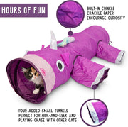 "Enchanting Mewniverse Multi-Pet Tunnel: the Ultimate Boredom Buster for Dogs, Cats, and Small Animals!"